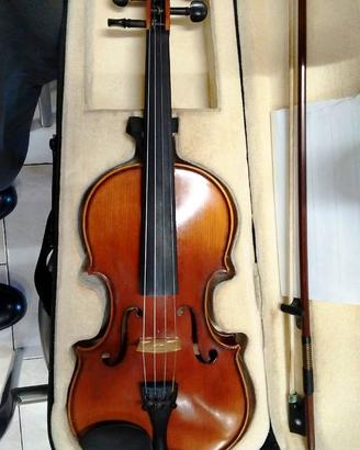 Violino Classico in Legno con Archetto e Custodia