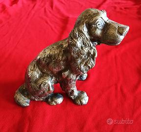 Statua Cocker Spaniel in ottone