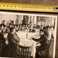 Due foto anni 50 banchetto squadra Inter