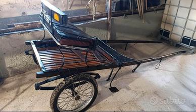 Carrozino in legno per mezza cavalla e pony