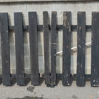 Cancello in ferro e legno 