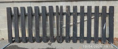 Cancello in ferro e legno 