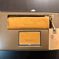 Set Timberland astuccio e porta biglietto camoscio