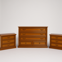 Set complementi notte: cassettiera e due comodini