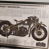 Poster Harley Davidson in cornice 