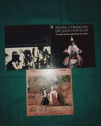 3 Lp della Nuova Compagnia Canto Popolare