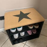 Scarpiera in legno moderna