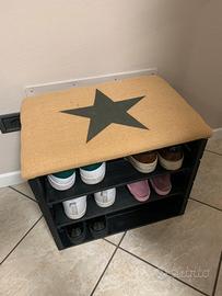 Scarpiera in legno moderna