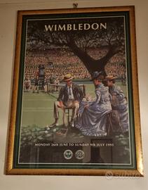 Poster incorniciato Wimbledon 30 anni dopo