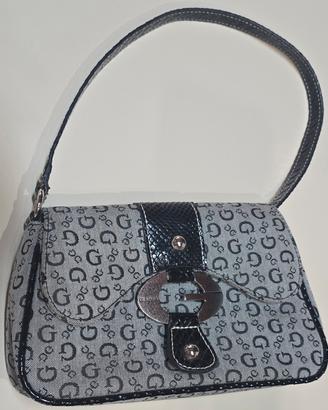 Borsa Guess a spalla grigio vintage con custodia 