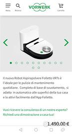 Vorwerk Folletto robot 