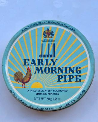 Scatola di latta tabacco Dunhill Early Morning