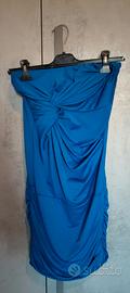 Vestito corto blu elettrico taglia S 