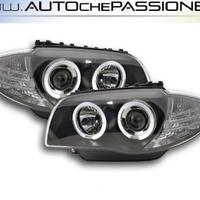 Fari angel eyes neri BMW SERIE 1 E81 E87 E82 E88 2