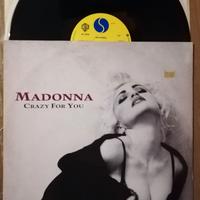 Madonna Crazy For You Vinile 12 Uk 1991