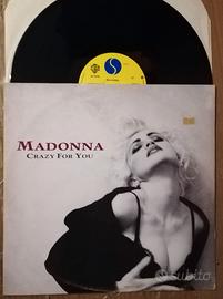Madonna Crazy For You Vinile 12 Uk 1991
