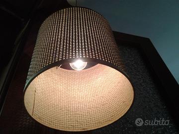 Lampadario tipo paglia di Vienna cilindrico