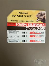 Schede telefoniche rare 843a e 843b