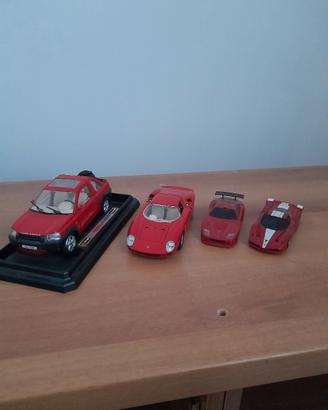 4 modellini automobili