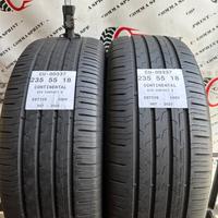 2 PNEUMATICI 235/55 R18 CONTINENTAL ESTIVE 70%