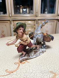 Capodimonte – Ragazzo con asino e frutta