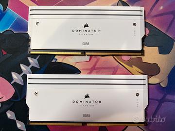 Corsair dominator titanium ddr5 7200 MHz white