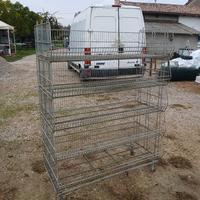 scaffali ceste in ferro zincato 