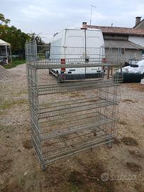scaffali ceste in ferro zincato 