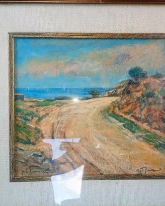Dipinto Olio su Tavola "Vele ad Antignano" - Paolo