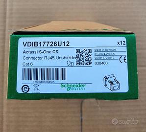 Presa RJ45 UTP cat.6 Schneider cod. VDIB17726U12