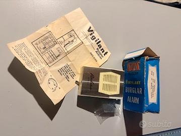 Allarme Portatile Vintage "Vigilant Burglar Alarm