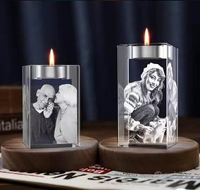Portacandele Personalizzato con Foto – Ricordo Uni