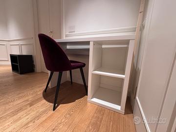 Ikea Kallax scrivania e sedia westwing velluto