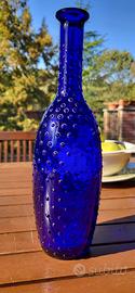 Bottiglia Vintage da arredo - Blu cobalto