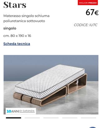 materasso singolo nuovo