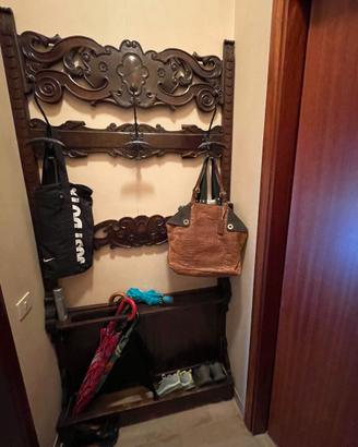 ATTACCAPANNI DA PARETE (L 107, H 215, P 17) LEGNO