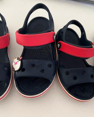 Crocs sandali bambino Blu navy 2 paia