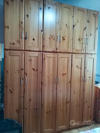 armadi in pino di svezia varie dimensioni