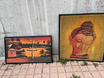 Quadri esotici in tela