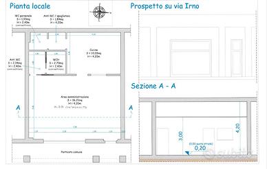 Locale Commerciale 65 MQ Via Irno 205 Salerno (SA)