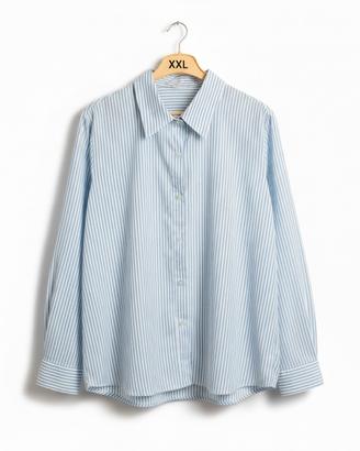 Camicia a righe bianche e azzurre - XXL