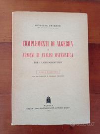Algebra + Analisi matematica - G. Zwirner (1971)