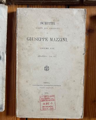 Scritti editi e inediti di Giuseppe Mazzini.