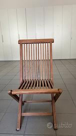 Sedie pieghevoli legno
