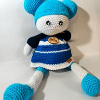 Bambole da collezione amigrumi-Emanuela