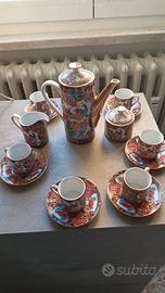 Servizio Caffè Vintage Giapponese Porcellana 