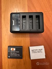 Ricoh caricatore BJ-11, 2 batterie DB-110 non orig