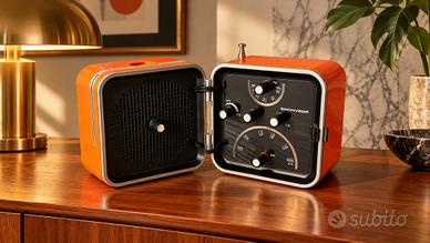 Brionvega TS502 miniatura – Radio vintage arancio