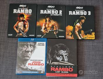 Lotto film saga di Rambo 4K Ultra-HD  + Blu-Ray 