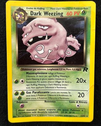Pokemon Dark Weezing 14/82 ITA